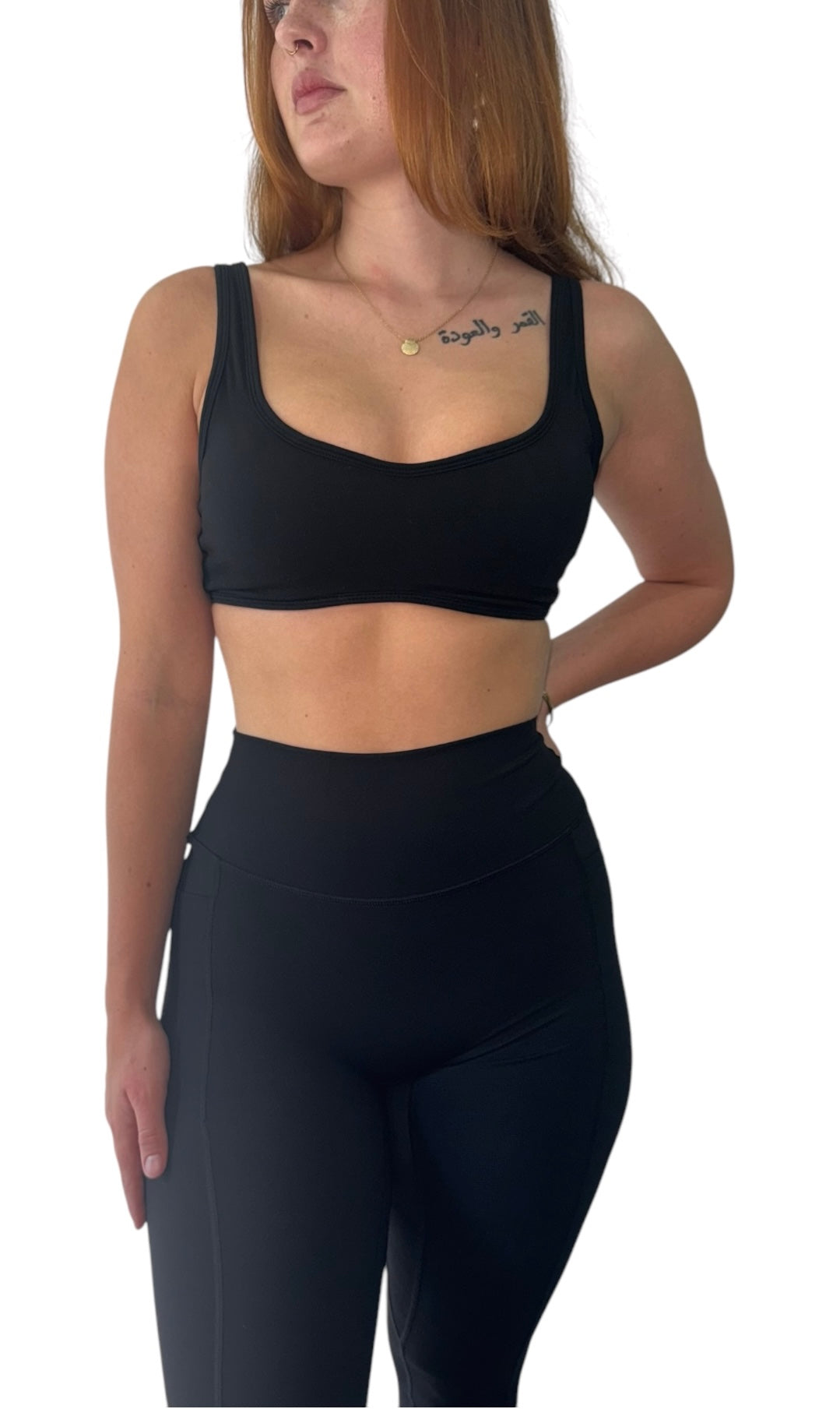 Basic Pocket Legging - BLACK (Invisible Scrunch)