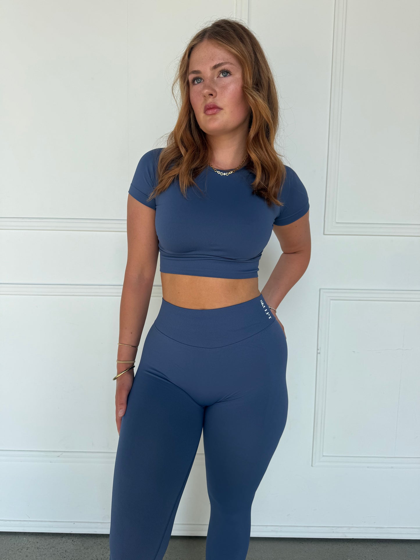 LUXE NAVY BLUE LEGGINGS