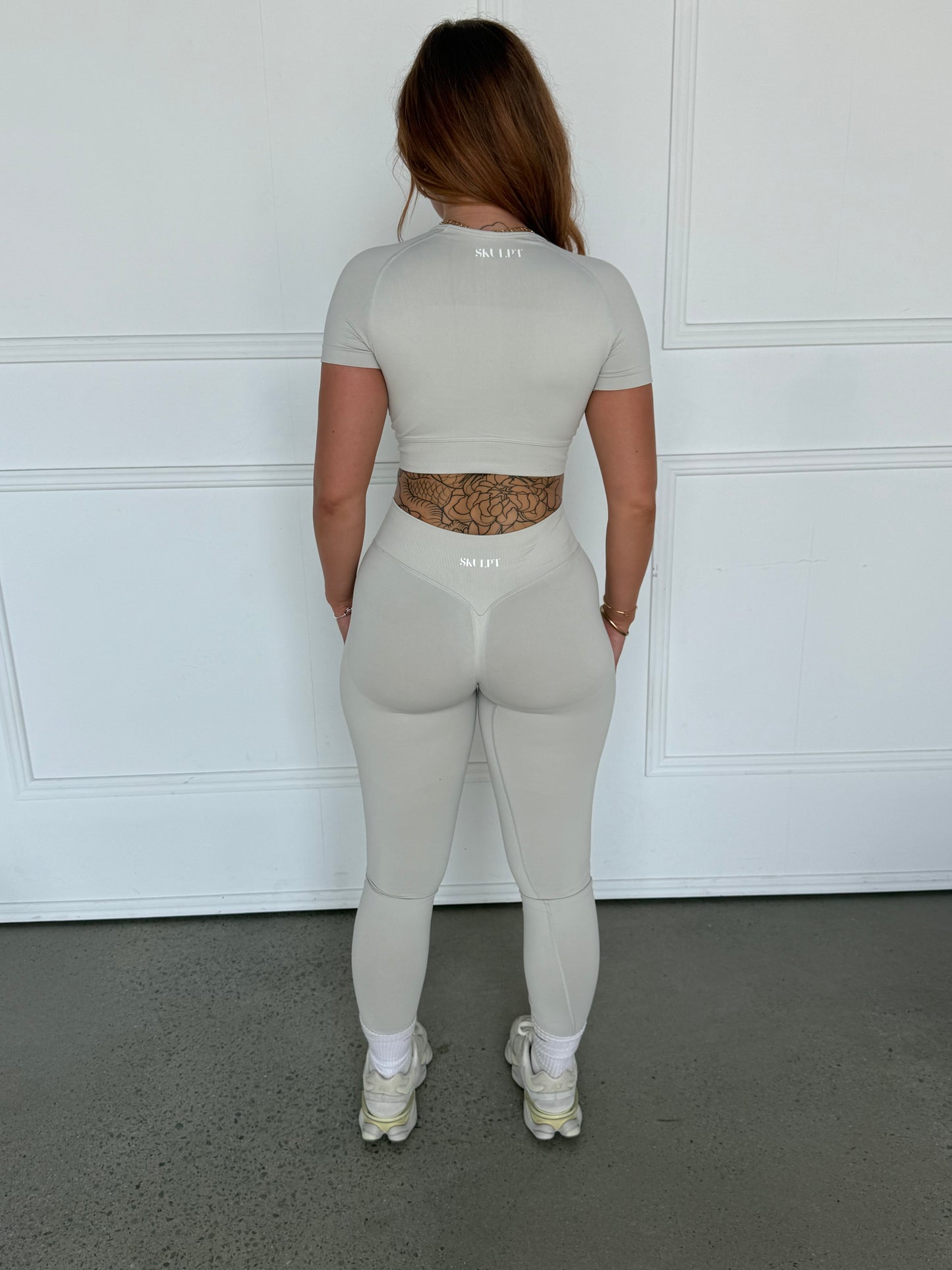 Luxe Beige Impact Crop