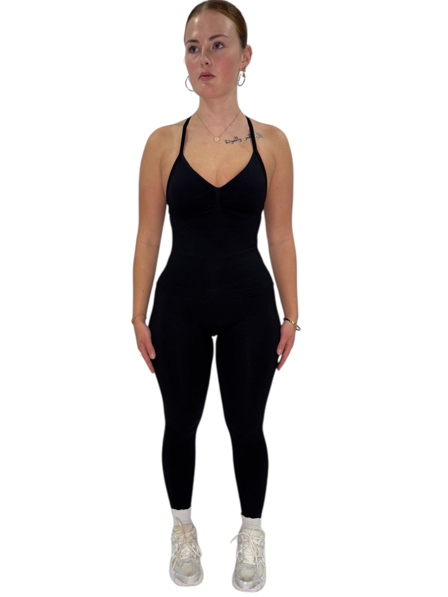 LUXE CONTOUR TOP - BLACK