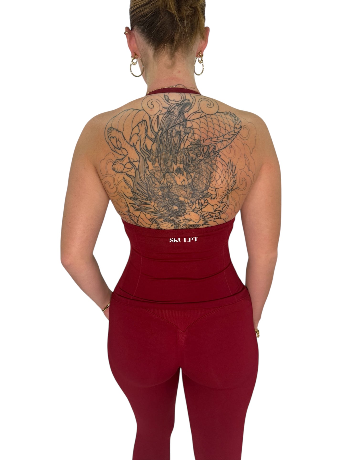 LUXE CONTOUR TOP - CHERRY RED